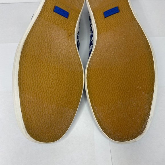 Keds Women's 9.5 Blue White Champion Ikat Oxford Tennis Shoes - Picture 8 of 9